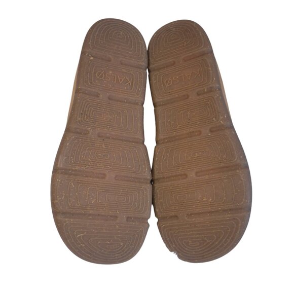 NWOB Kalso Earth Shoe Dabb Nubuck Slip On Cognac Brown Leather Size 8 main image 4